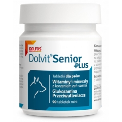 Dolvit Senior Plus, Vitamine, Mineralstoffe, Glucosamin, 90 Mini - Tabletten